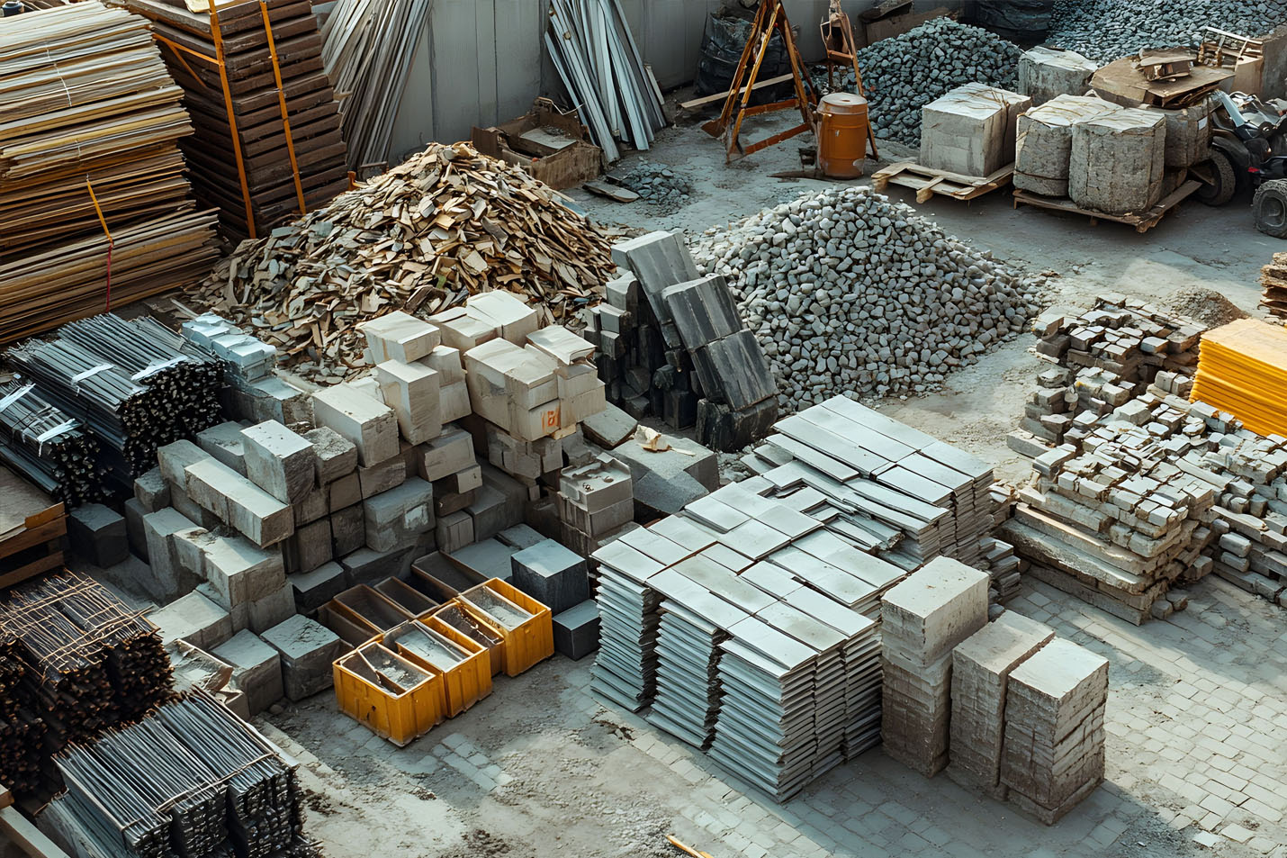 Raw construction materials