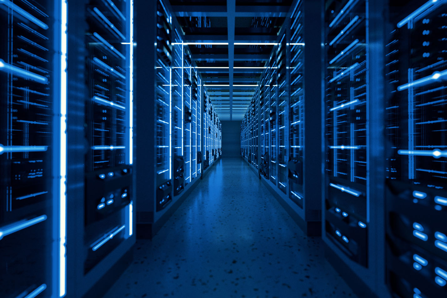 The inside of a server farm